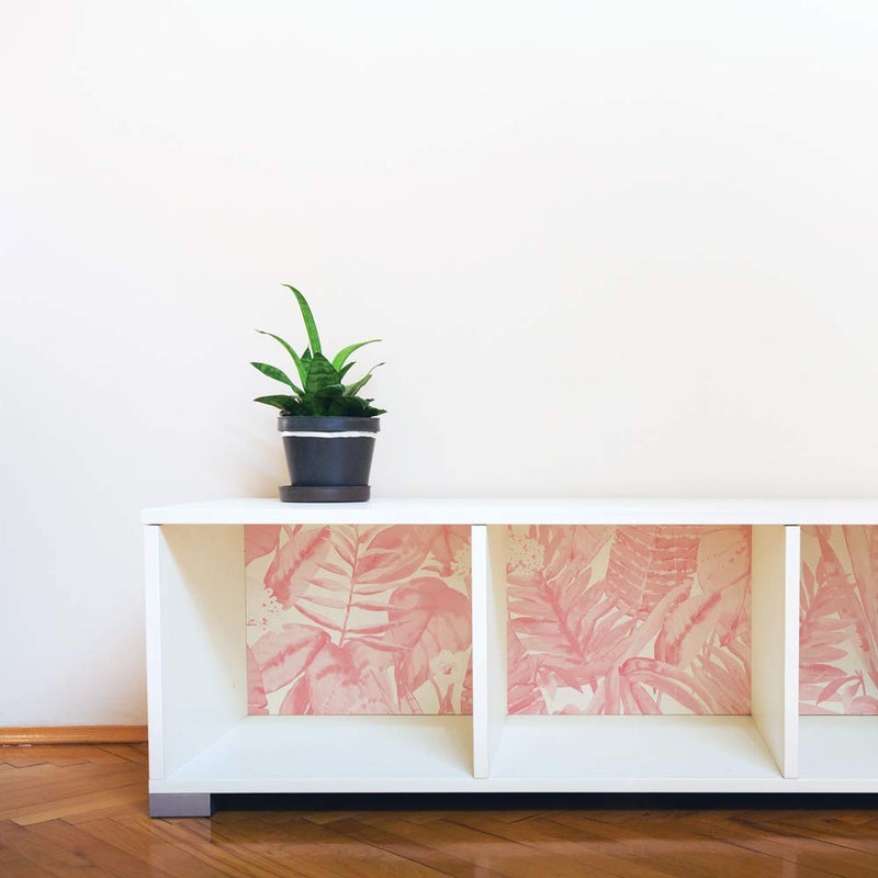 Tempaper Pink Lemonade Tropical Removable Peel and Stick Wallpaper, 20.5 in X 16.5 ft, Made in the USA - Image 3